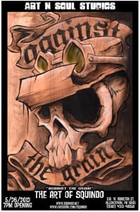 "AGAINST THE GRAIN" THE ART OF SQUINDO