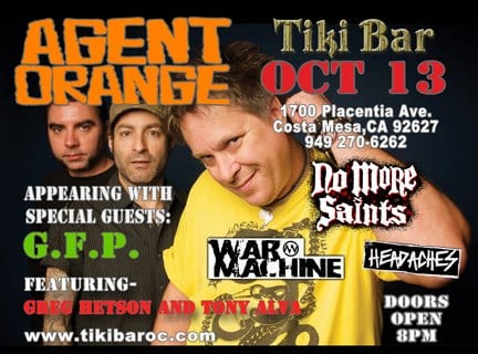 Agent Orange at the Tiki Bar Agent Orange at the Tiki Bar