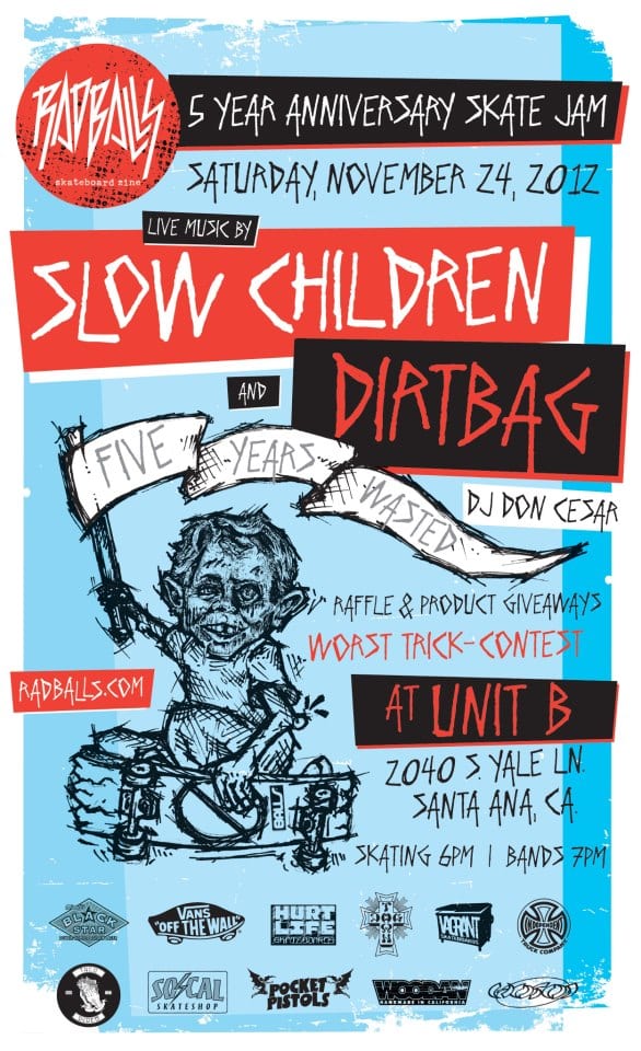 RAD BALLS 5 YEAR ANNIVERSARY SKATE JAM
