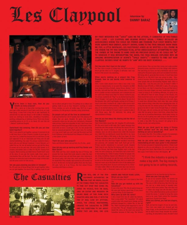 LES CLAYPOOL Juice Magazine