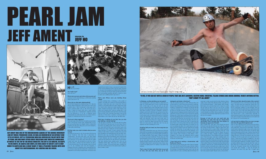 PEARL JAM: JEFF AMENT photos by Adam Lund and Jeff Ament.