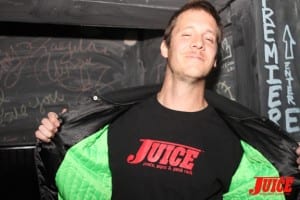 Caught this guy that works at the bar wearing a Juice shirt
