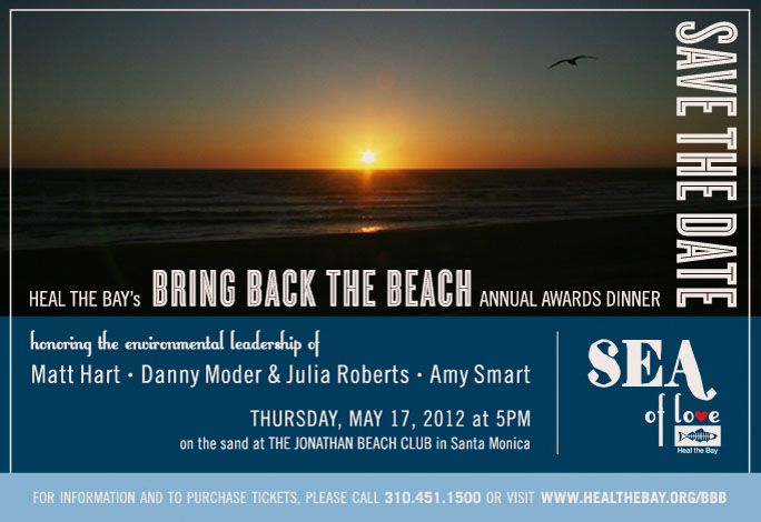 Save the Date Heal the Bay Bring Back the Beach