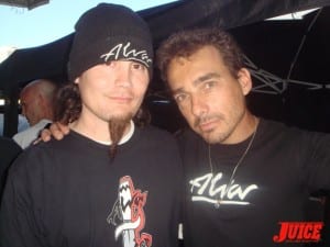 Richard Villa and friend representing Alva.