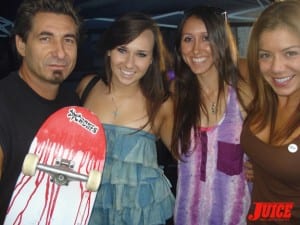 Ed Reategui with a slew of girls on his arm. (friend, Vans, Sarah)