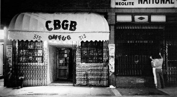 A 1977 photo of CBGB | Photo : Godlis