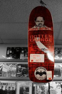 Bat Skates on deck.