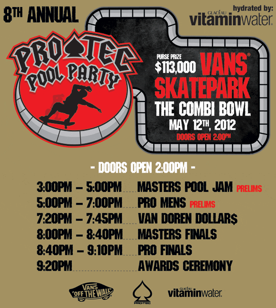 Pro Tec Pool Party at the Vans Skatepark