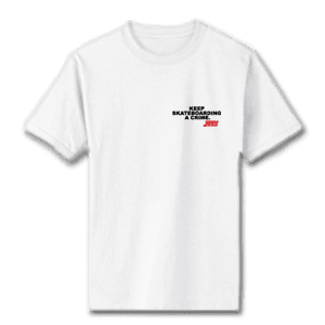Juice Keep Skateboarding A Crime Special Ops White Short Sleeve Tshirt