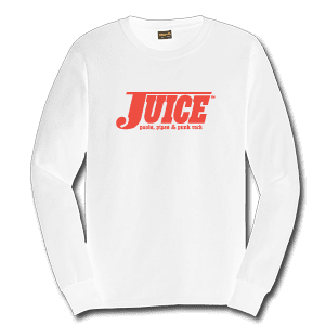 Juice Pools Pipes and Punk Rock White Long Sleeve TShirt