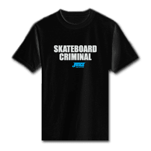 Juice Skateboard Criminal Black Short Sleeve TShirt