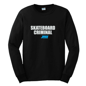 Juice Skateboard Criminal Black Long Sleeve TShirt