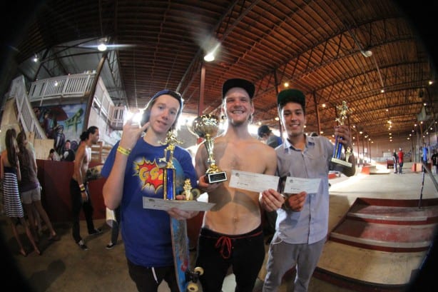 The Winners Kevin Sikes 3rd, Thomas Dristas 2nd, Miles Canevello 1st. Photo: Dan Levy