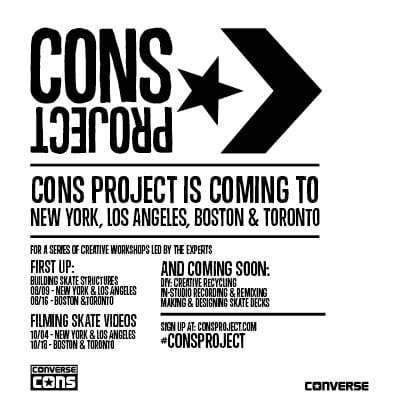 CONS Project Skate Workshops