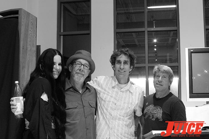 Lora Norton, Chuck Dukowski, Glen E. Friedman and Paul Constantineau. Photo by Dan Levy