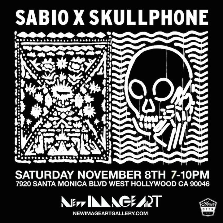 Sabio and Skullphone art show entitled Ombre at New Image Art Gallery