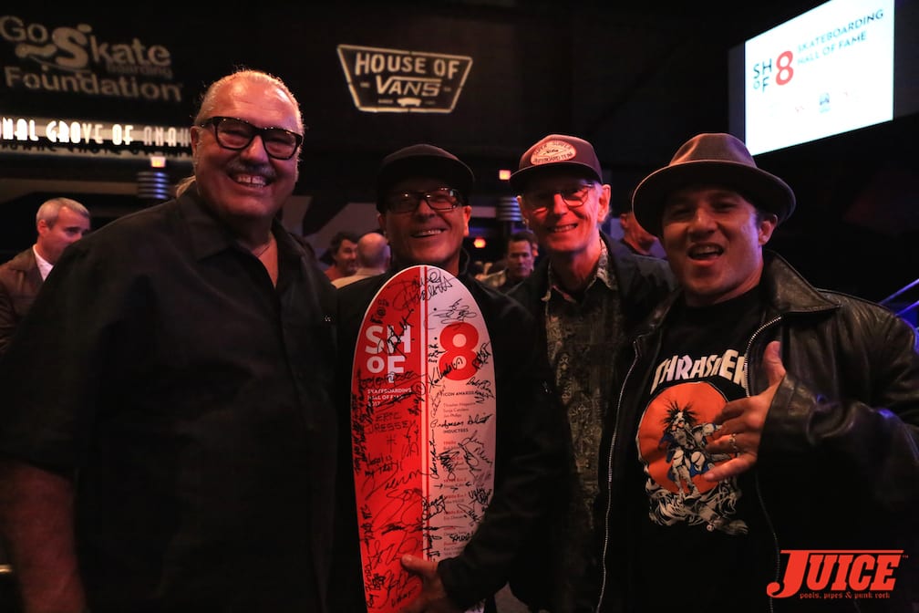 Larry Balma, Ray Flores, Cris Dawson, and Christian Hosoi photo by Dan Levy © Juice Magazine