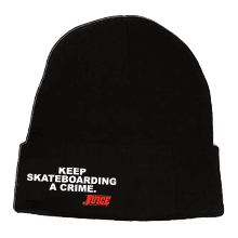 Keep Skateboarding A Crime Beanie