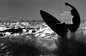 Surfer surfing surf