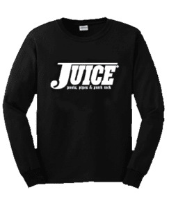 Juice Pools Pipes and Punk Rock Long Sleeve Tshirt Black Lightning