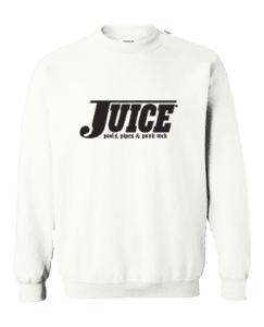 Juice Pools Pipes and Punk Rock Crewneck White Hesh