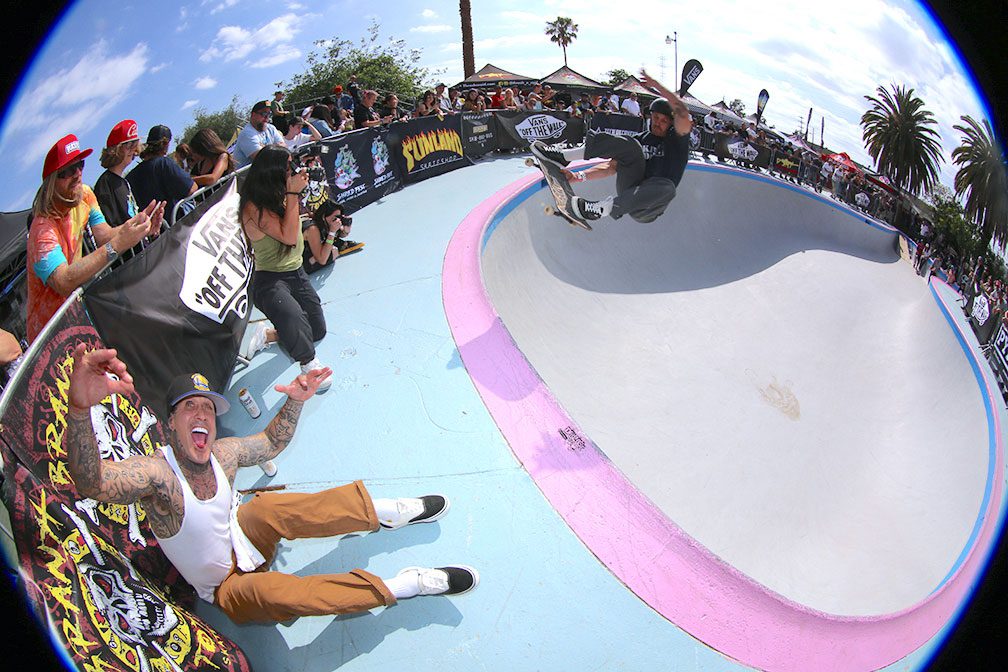 Shaun Ross & Andy Roy throwing the vibes. Photo by Dan Levy