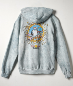 Rick Griffin Surfing Eyeball Hoodie Tie Dye