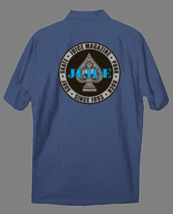 Juice 30 Year Ice Blue Aces Seal Medallion Work Shirt