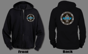 Juice 30 Year Ice Blue Aces Seal Black Zip Up