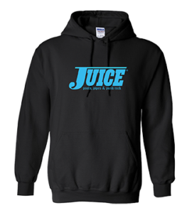 Juice Big Blue Pools Pipes Punk Rock Logo Hoodie Black