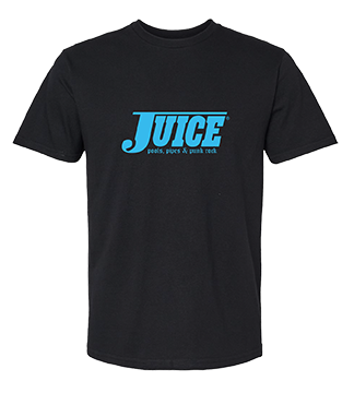 Juice Big Blue Pools Pipes Punk Rock Logo TShirt Black