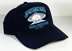 Juice Baseball Hat Black With Blue Pool Service
