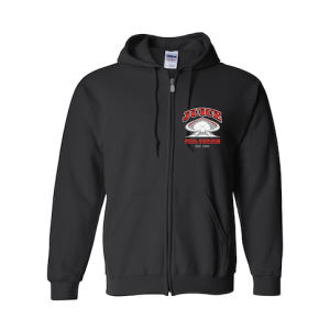 Juice Red Pool Service Zip Up Hoodie