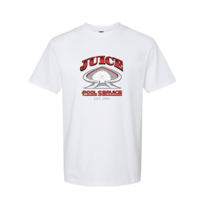 Juice Red Pool Service White Short Sleeve