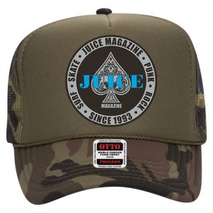 Juice Silver Aces Blue Seal Trucker Hat Camo Green