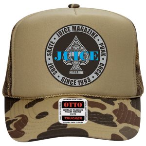Juice Silver Aces Blue Seal Trucker Hat Camo Brown