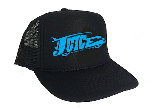 Juice Blue Wagon Black Trucker