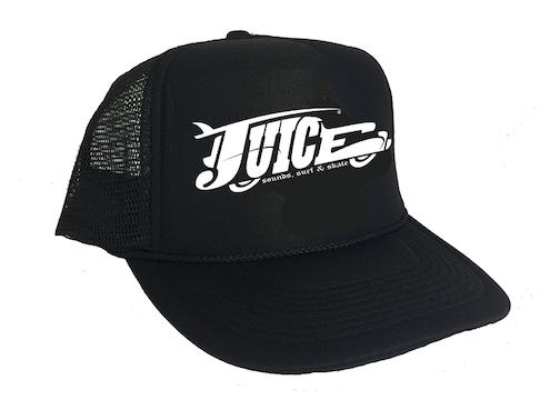 Juice White Wagon Black Trucker