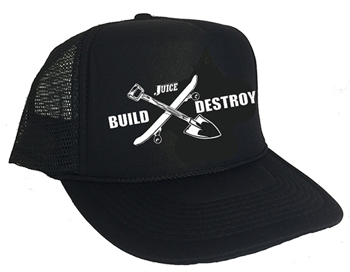 Juice Build X Destroy Black Trucker