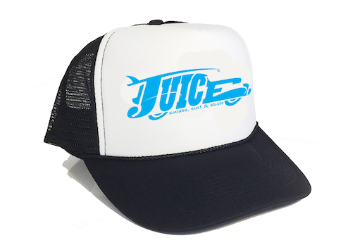 Juice Blue Wagon White Trucker