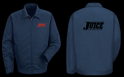 JUICE POOLS PIPES PUNK ROCK BLACK LOGO JACKET