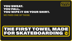 Happy Faced Towel for Skateboarding