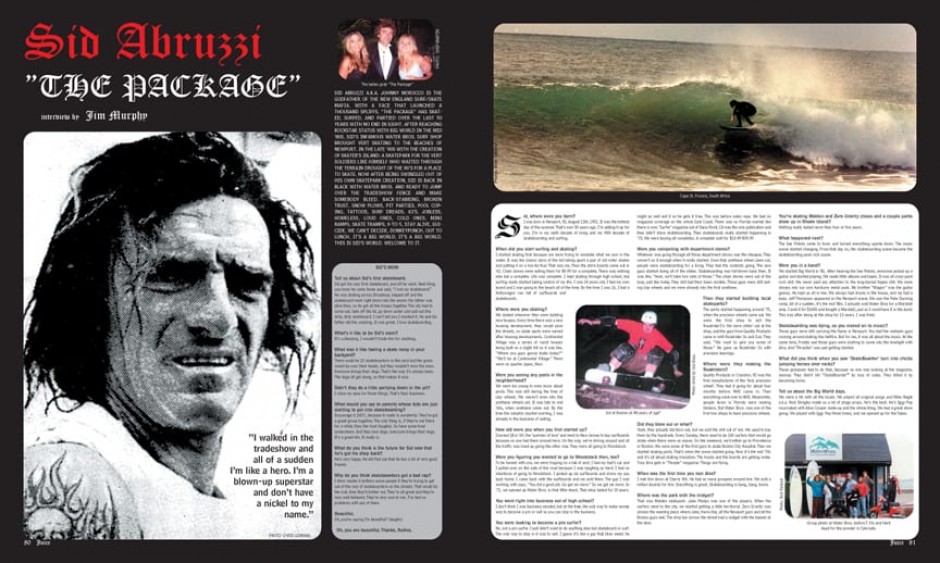 SID ABRUZZI Juice Magazine