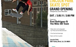 Lincoln Park Skate Spot Grand Opening March 5